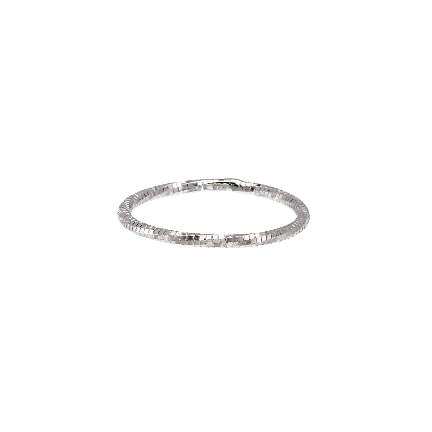 Sterling Silver Diamond-Cut Band Ring