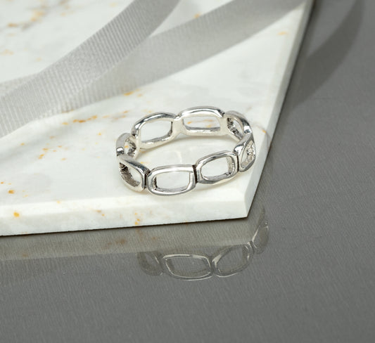 Sterling Silver Open Link Ring