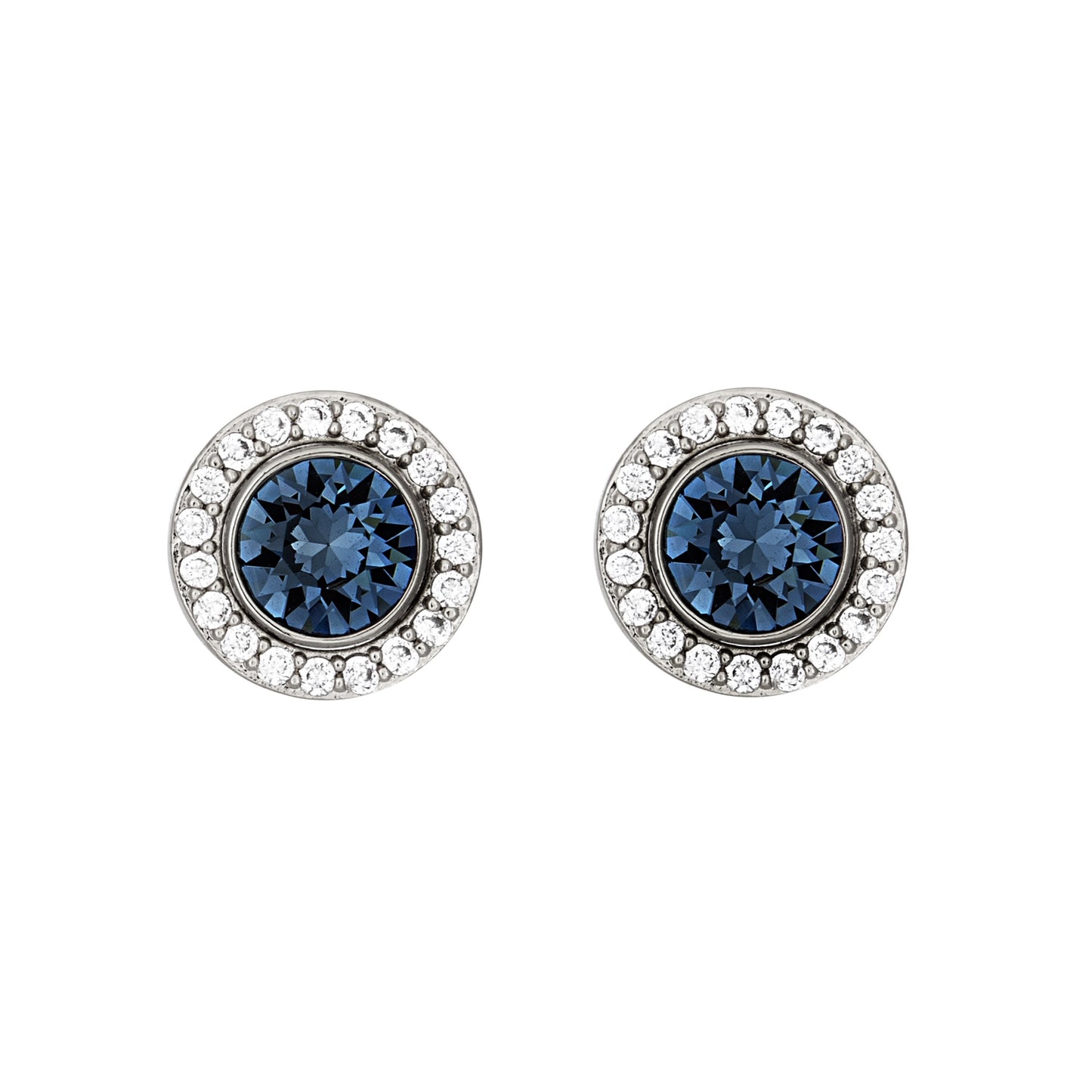 Goldtone & Crystal Two-in-One Halo Stud Earrings