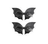 Black Bat Wing Bow Hair clips