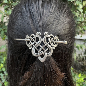 Brass Celtic Infinity Knot Hair Pin
