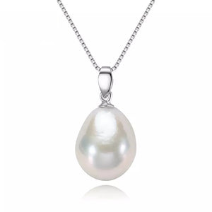 Cultured Pearl & Sterling Silver Baroque Pendant Necklace