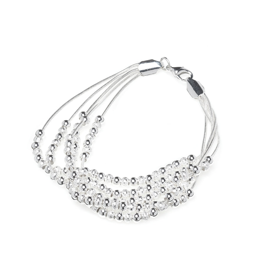 Silver-filled Ball Bracelet