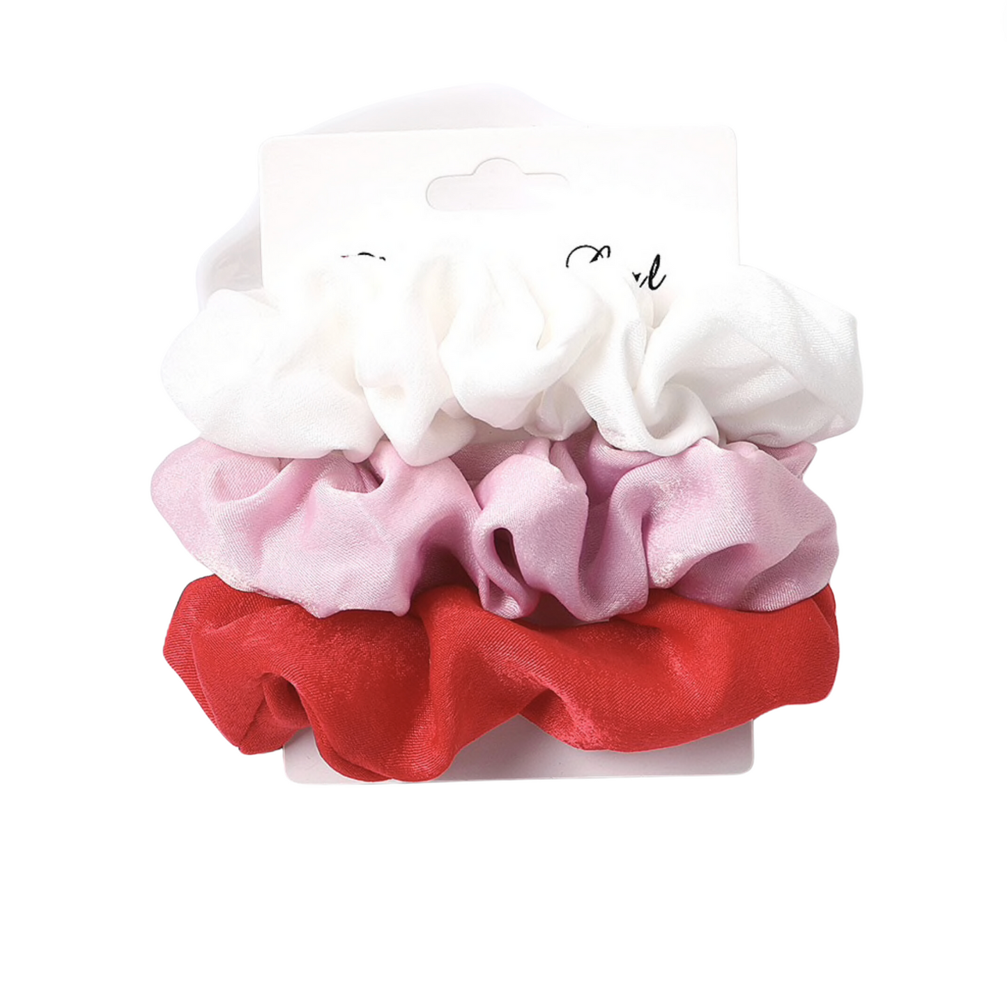 Satin Set Of 3 Scrunchies