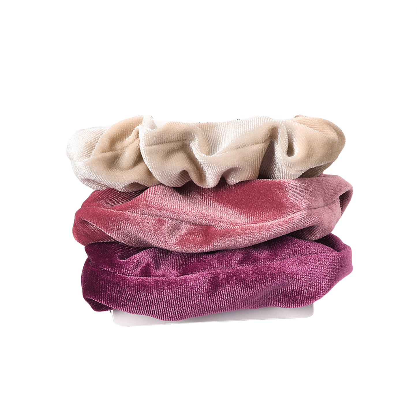 Set Of 3 Velvet Scrunchies