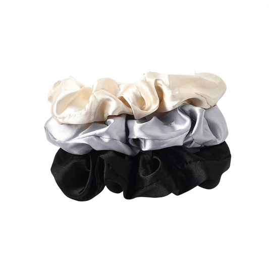 Satin Set Of 3 Scrunchies