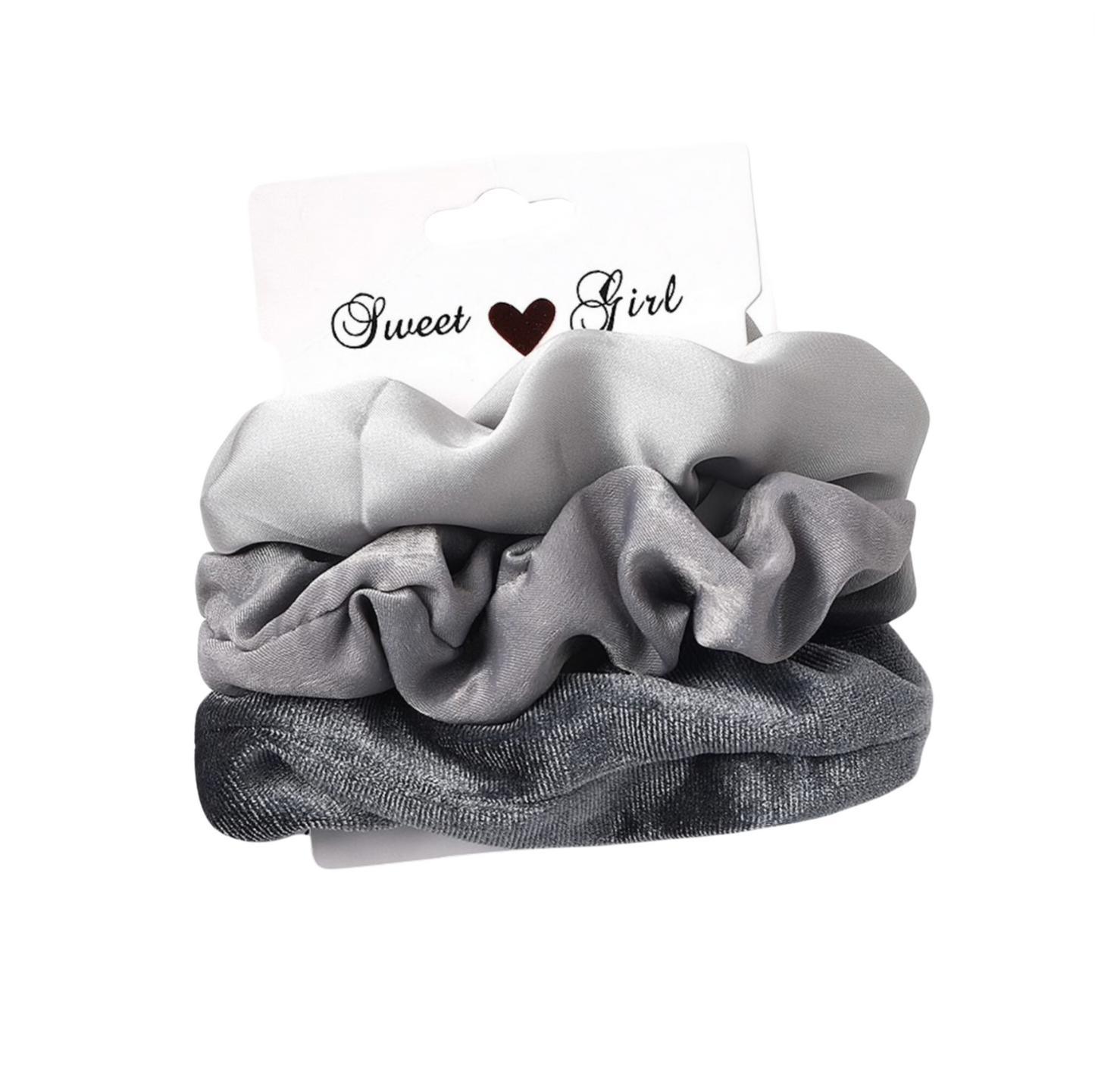 Satin Set Of 3 Scrunchies