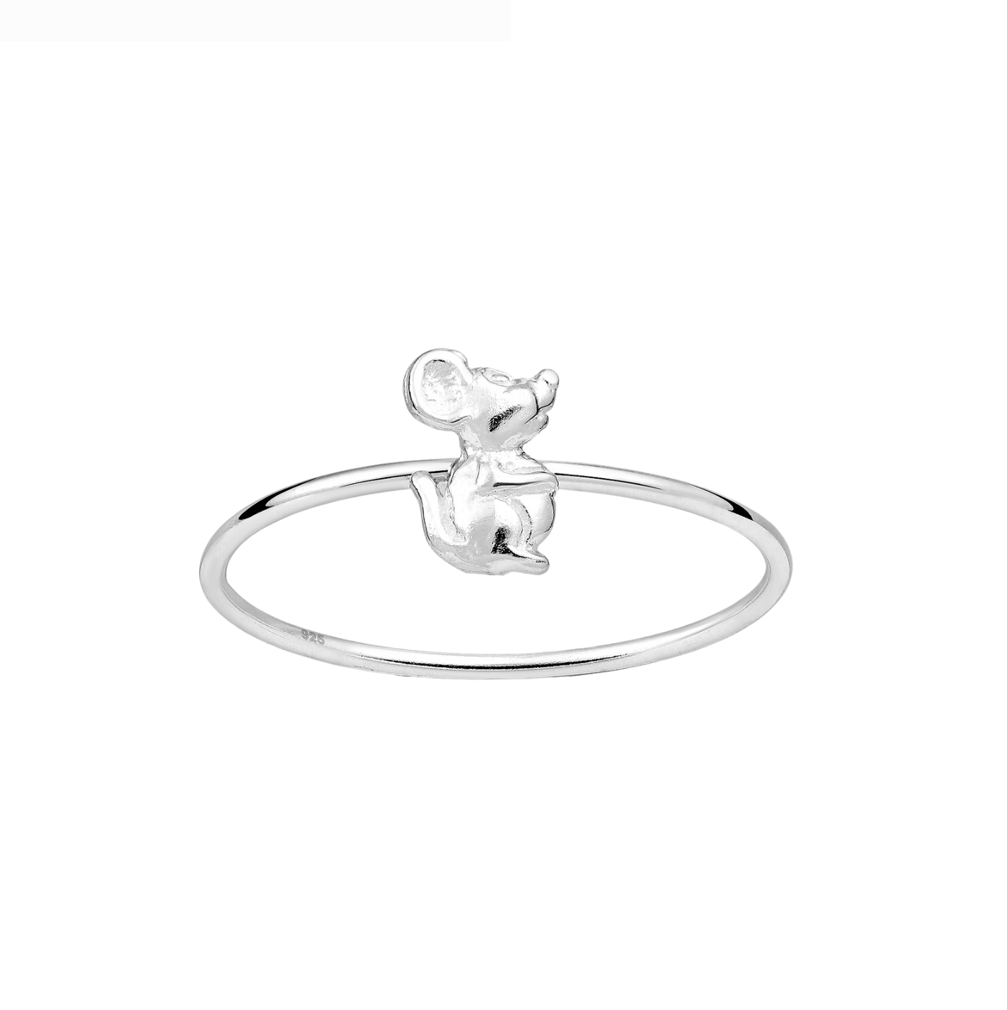 Sterling Silver Cute Mouse Ring