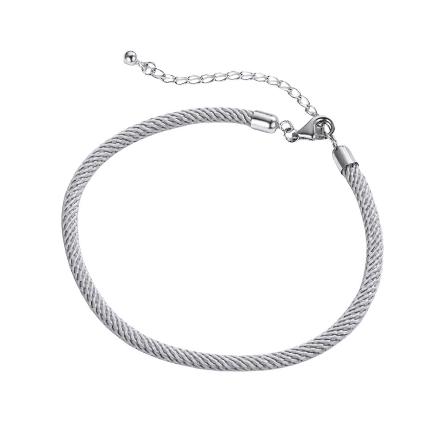 Sterling Silver Snake Rope Bracelet