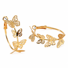 Butterfly Hoop Earrings on a white background