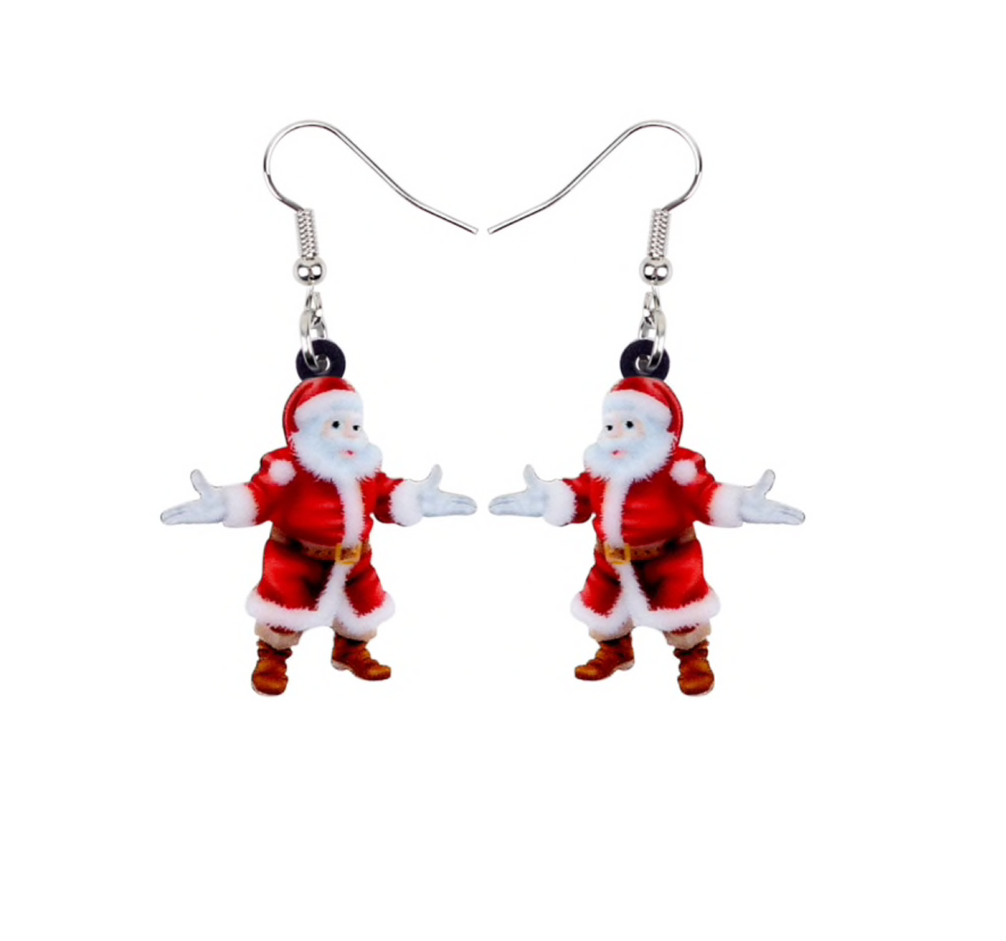 Red Santa Drop Earrings