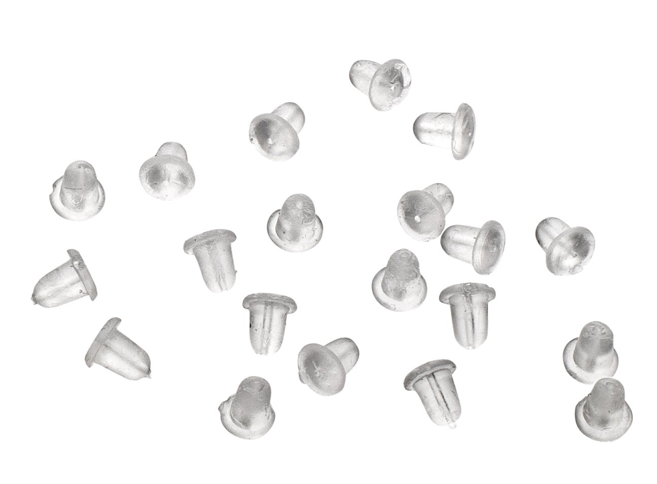 20 Pairs Of Rubber Earring Backings