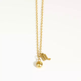 Goldtone & Cubic Zirconia Zodiac Charm Pendant Necklace