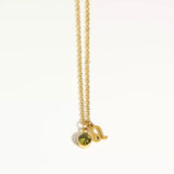 Goldtone & Cubic Zirconia Zodiac Charm Pendant Necklace