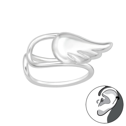 Sterling Silver Wing Ear Cuff