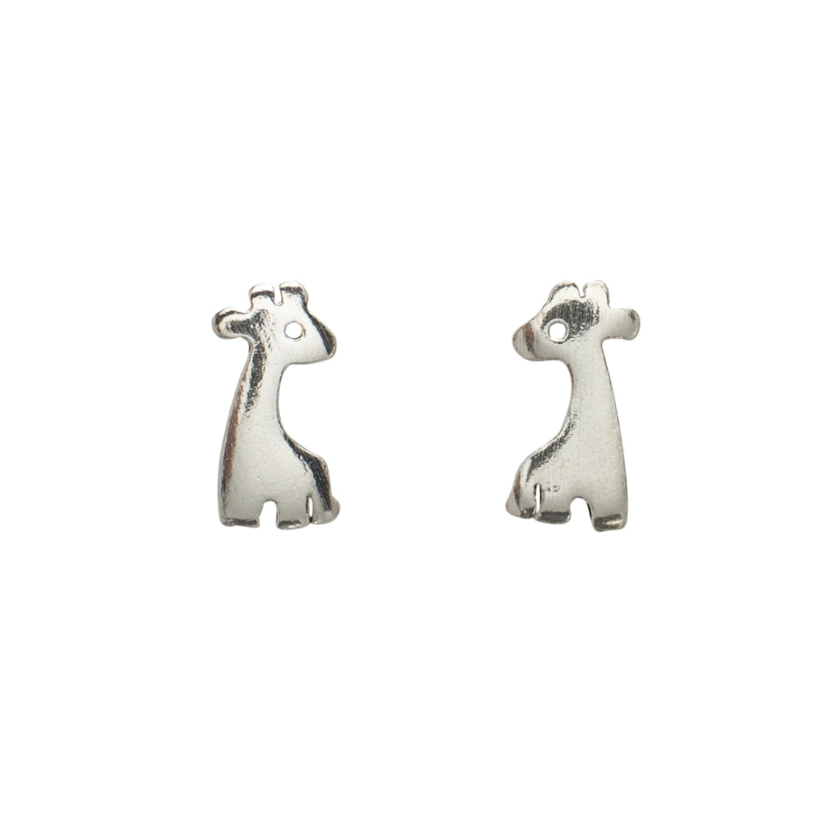 Sterling Silver Giraffe Stud Earrings