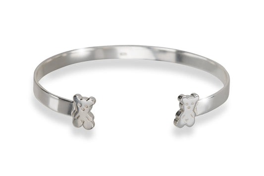 Sterling Silver Teddy Bears Bracelet