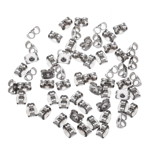 Silvertone Earring Backings