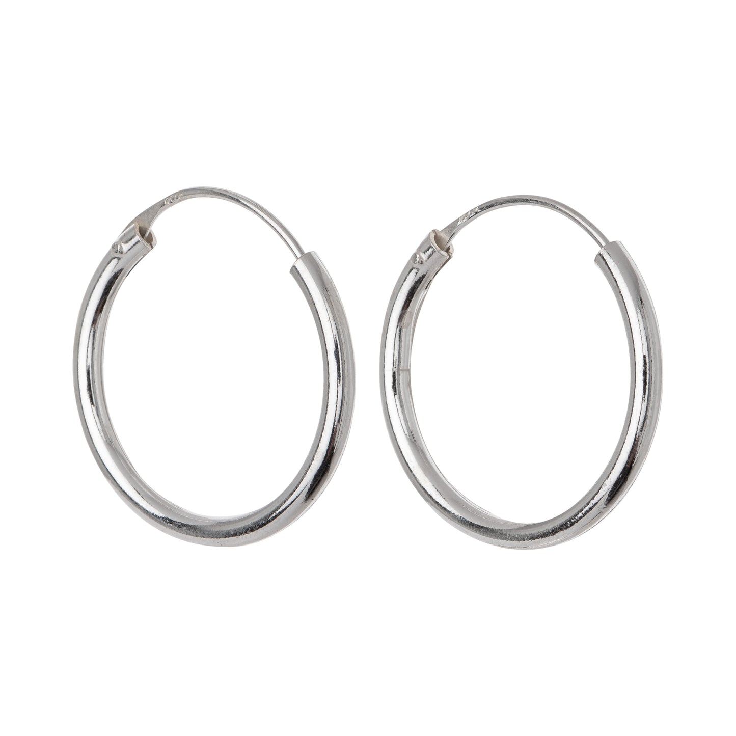 Sterling Silver Everyday Hoop Earrings  - 20mm