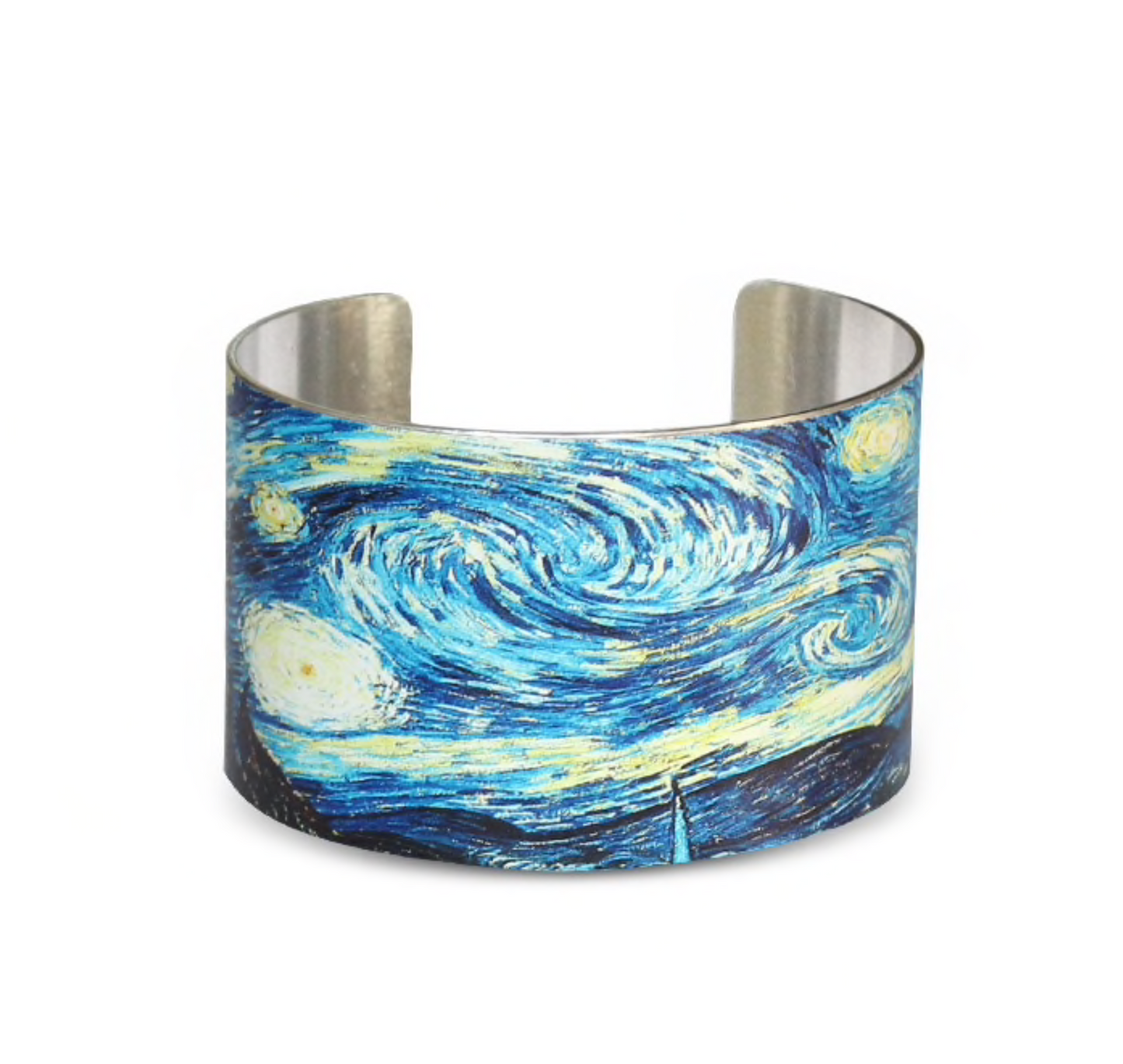 Blue Goldtone Starry Night Cuff