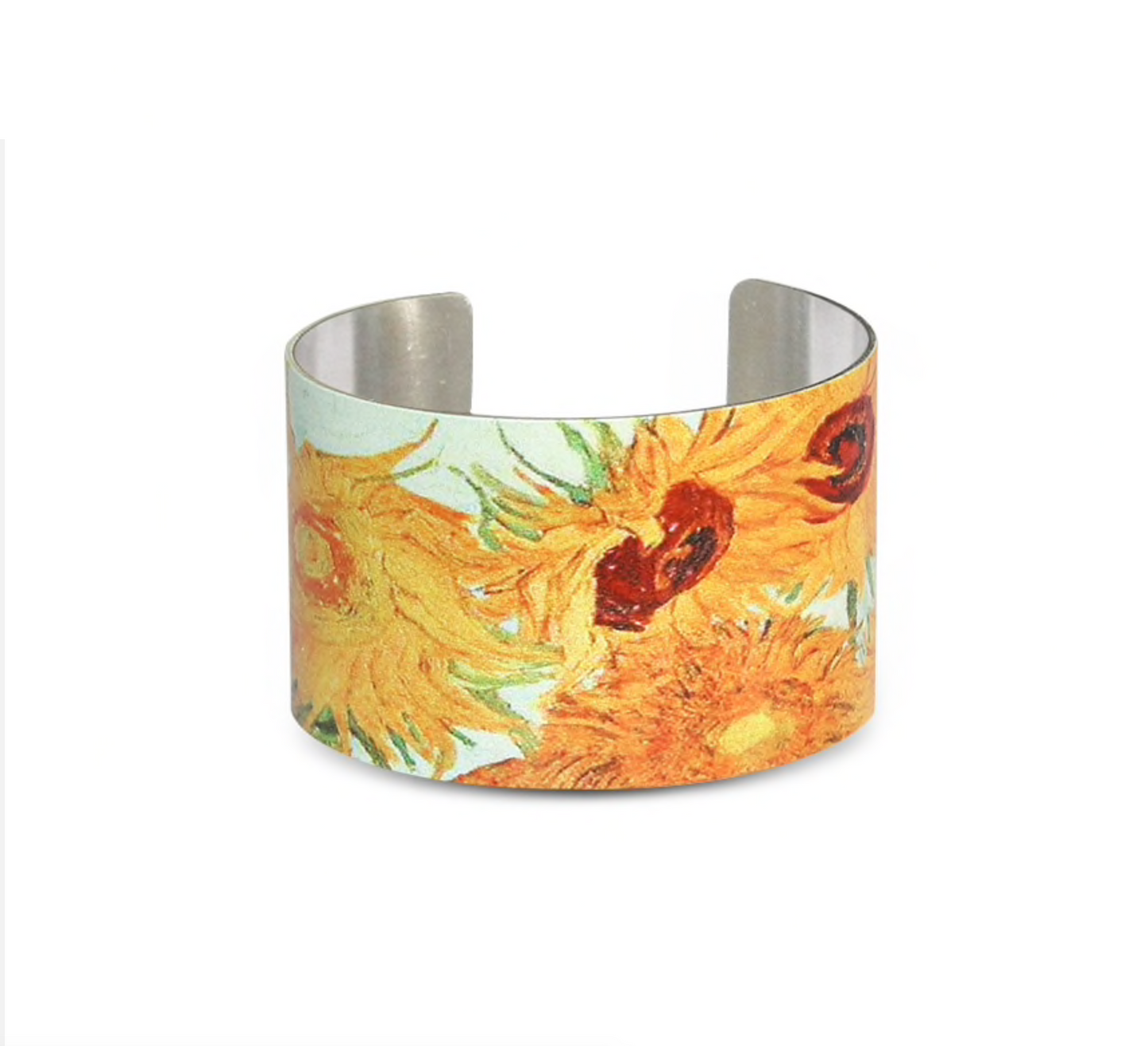 Yellow Sunflower Cuff Bracelet