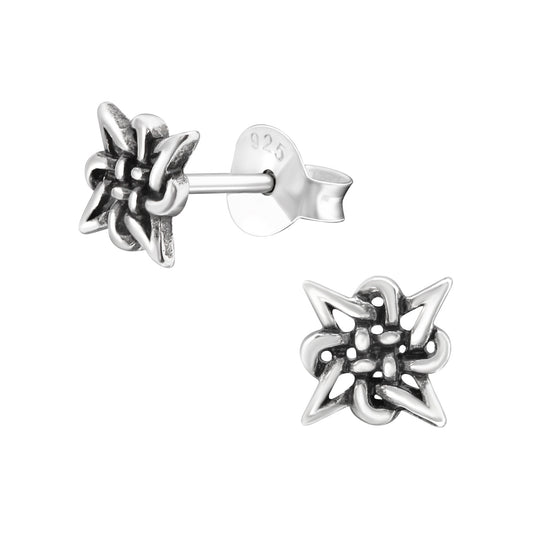 Sterling Silver Celtic Knot Stud Earrings