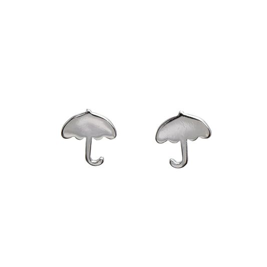 Sterling Silver Umbrella Stud Earrings