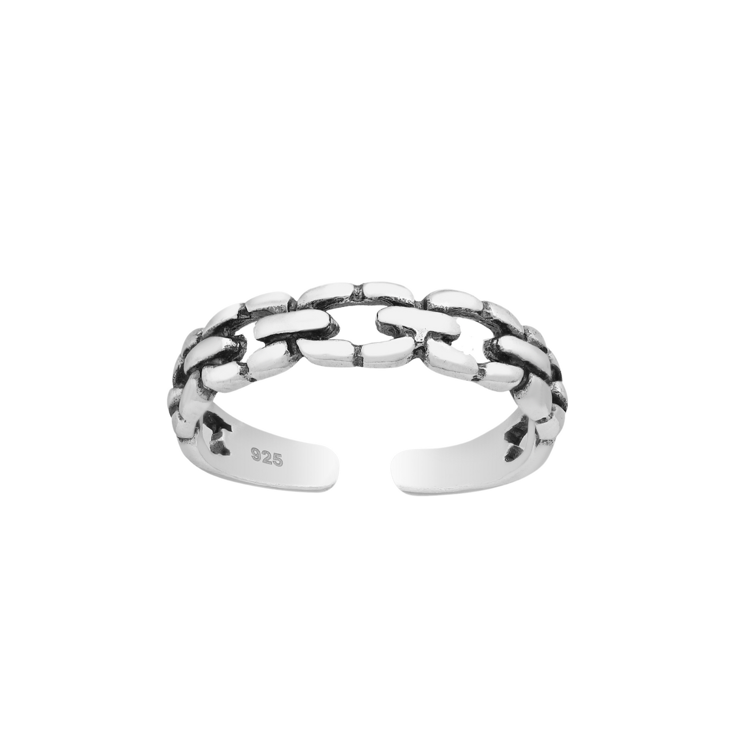 Sterling Silver Chain Link Toe Ring