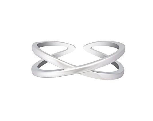 Sterling Silver Crossover Toe Ring