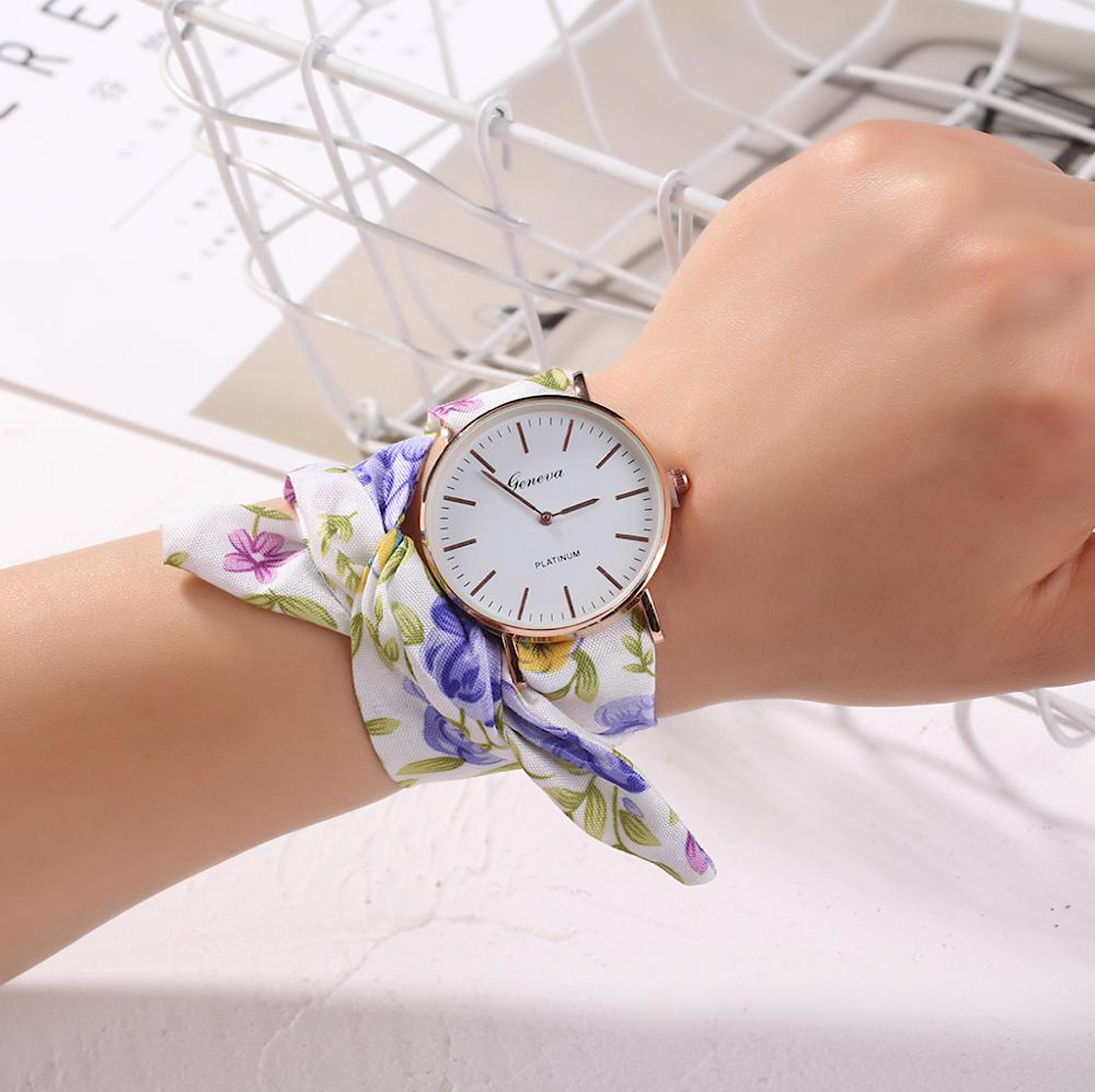 Floral Tie Ribbon Watch