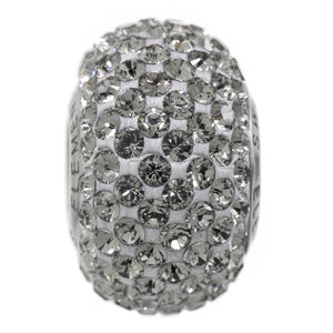 Silvernight Swarovski Crystal Pave Bracelet Bead