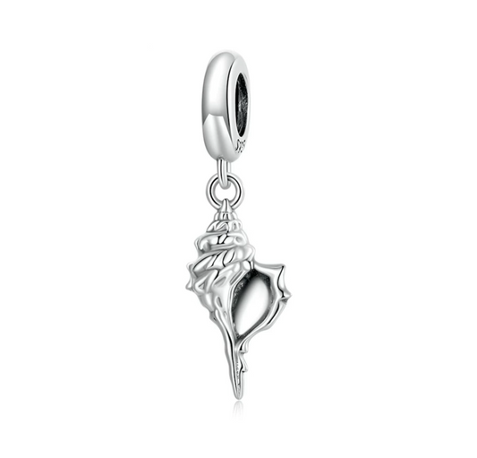 Sterling Silver Conch Shell Dangling Charm