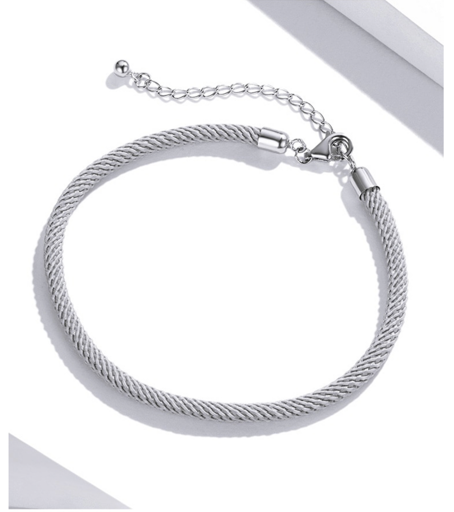 Sterling Silver Snake Rope Bracelet