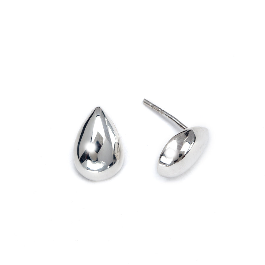 Sterling Silver Teardrop Stud Earrings