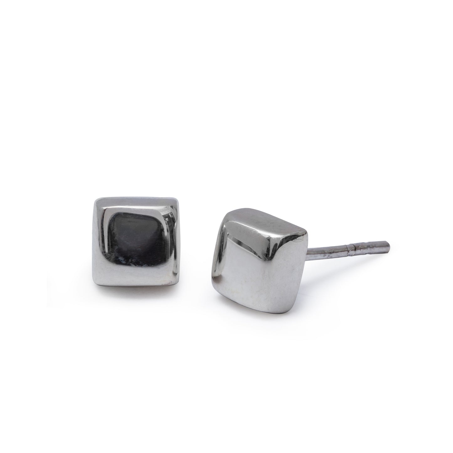 Sterling Silver Square Stud Earrings