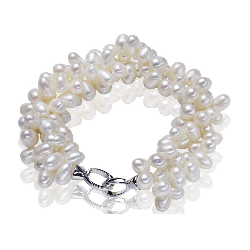 Clustered Freshwater Pearl Bracelet