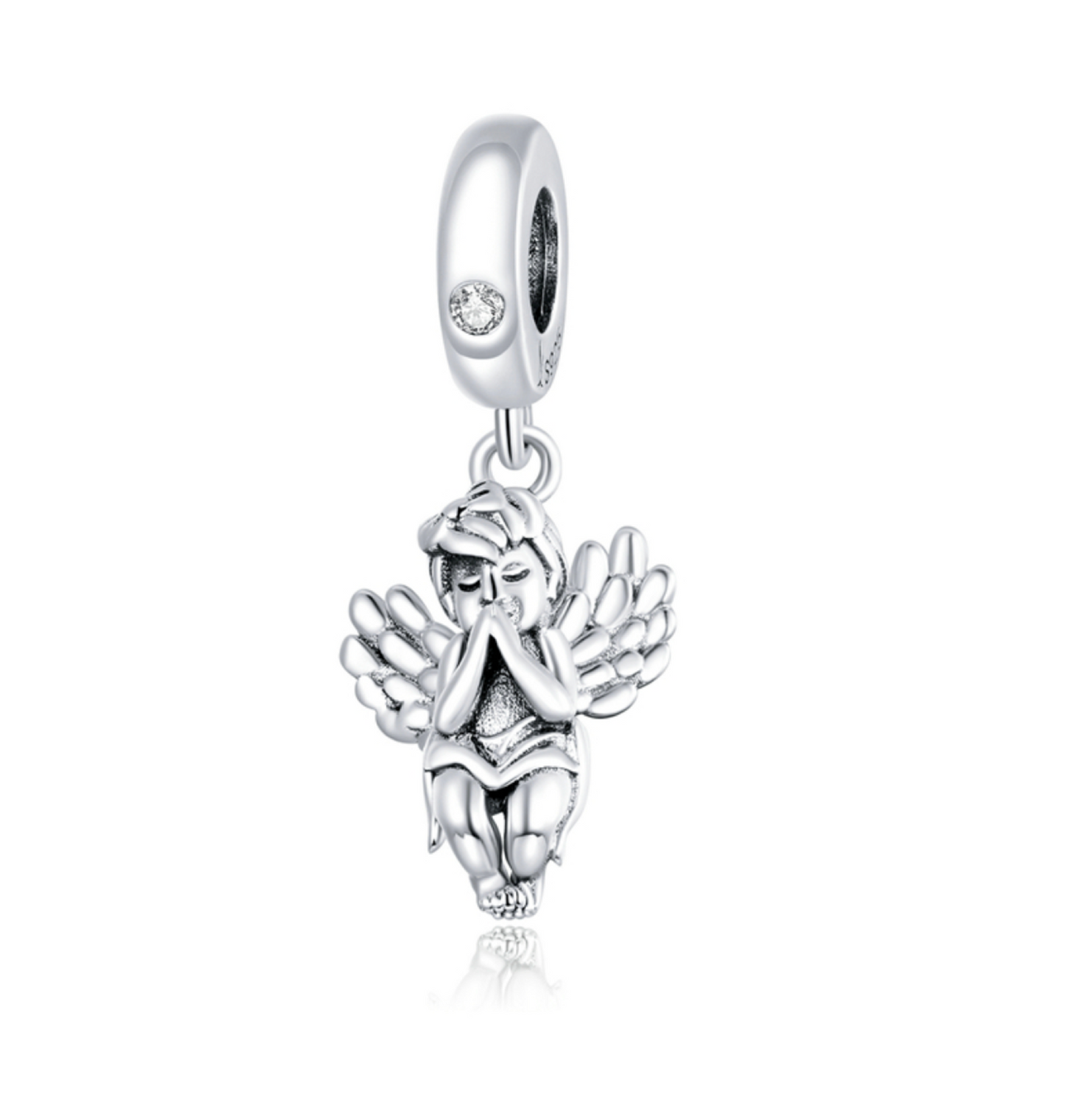 Sterling Silver Cute Cherub Charm