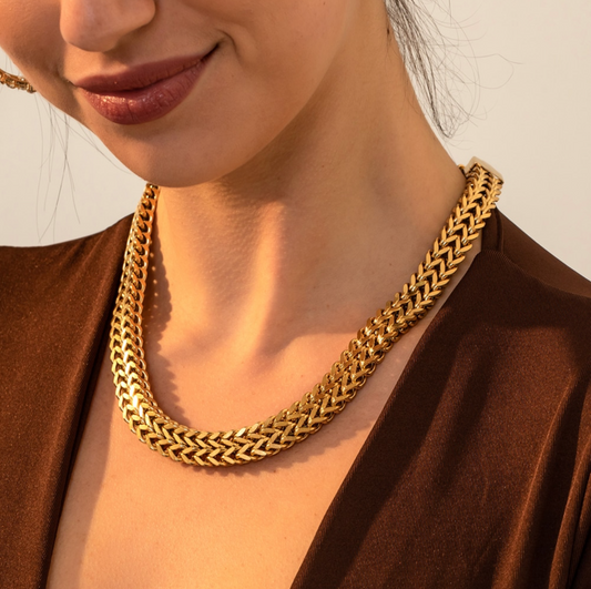 Goldtone Chunky Chain Necklace