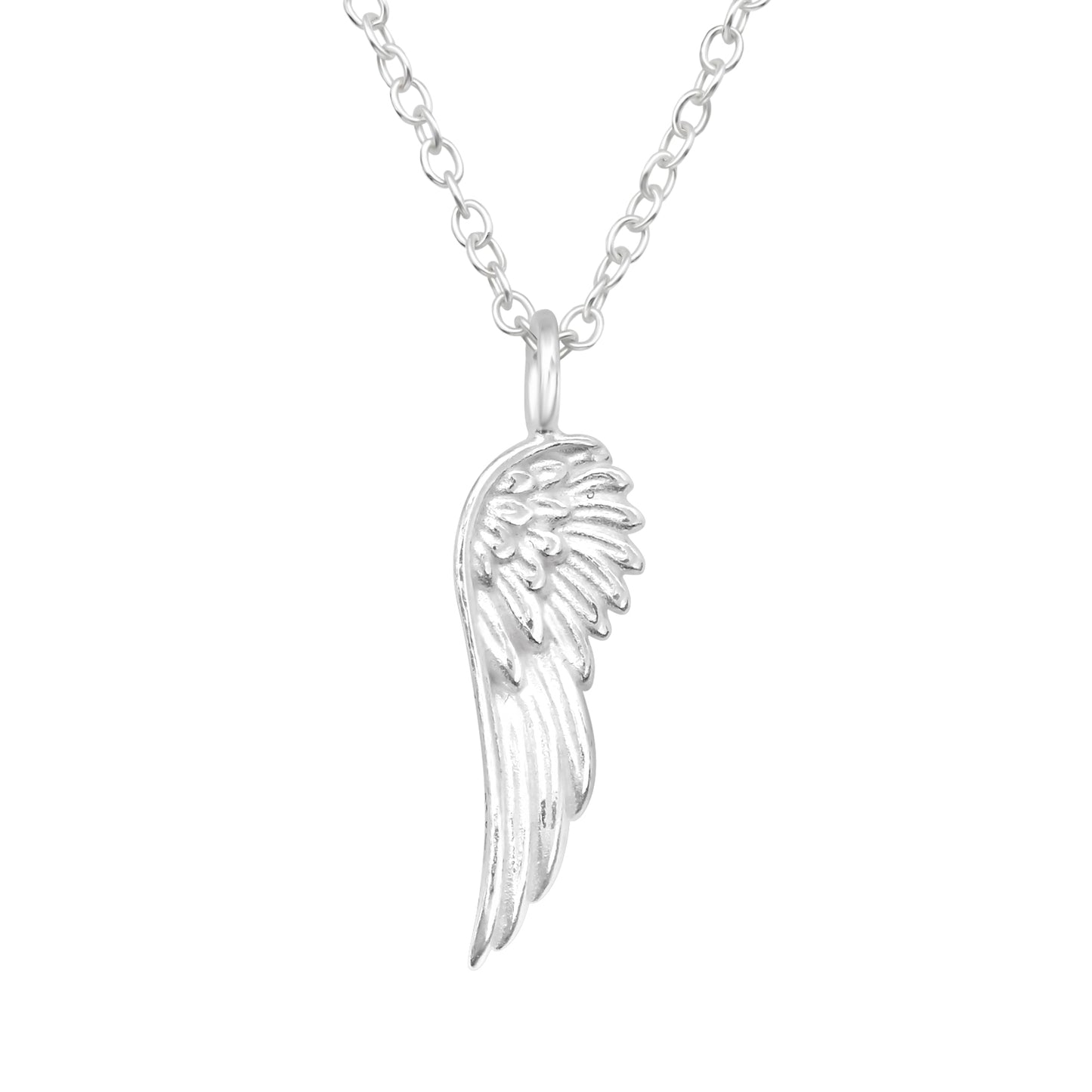 Sterling Silver Wing Pendant Necklace