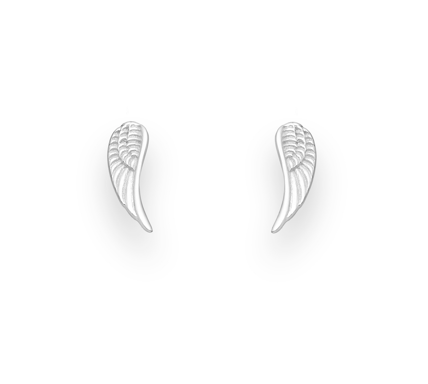 Sterling Silver Wing Stud Earrings