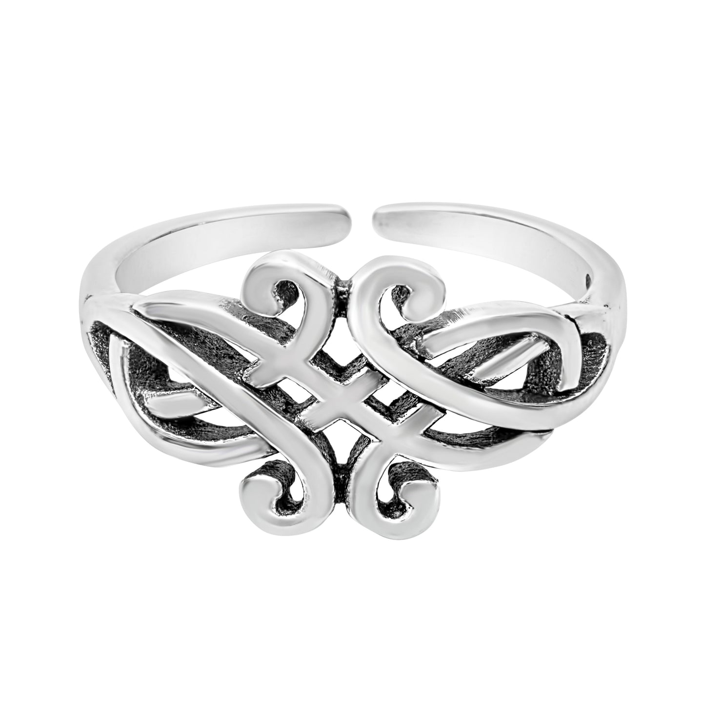 Sterling Silver Looped Celtic Toe Ring