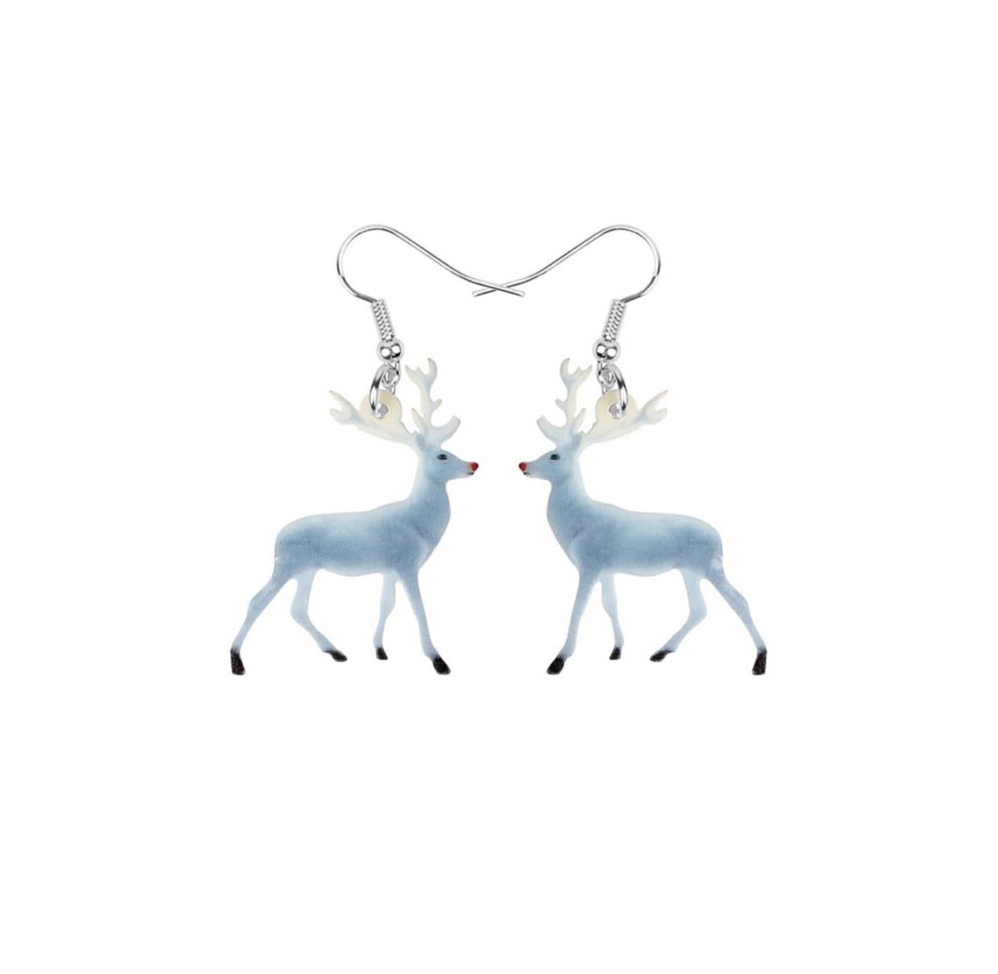 Winter Reindeer Drop Earrings