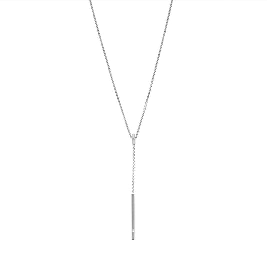 Sterling Silver Minimalist Bar Necklace