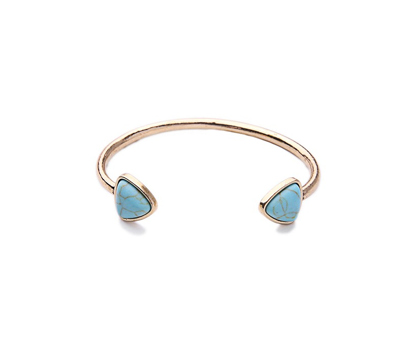 Turquoise Geometric Cuff Bracelet