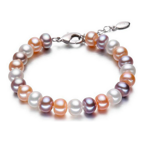 Multi Colored Freshwater Pearl Bracelet