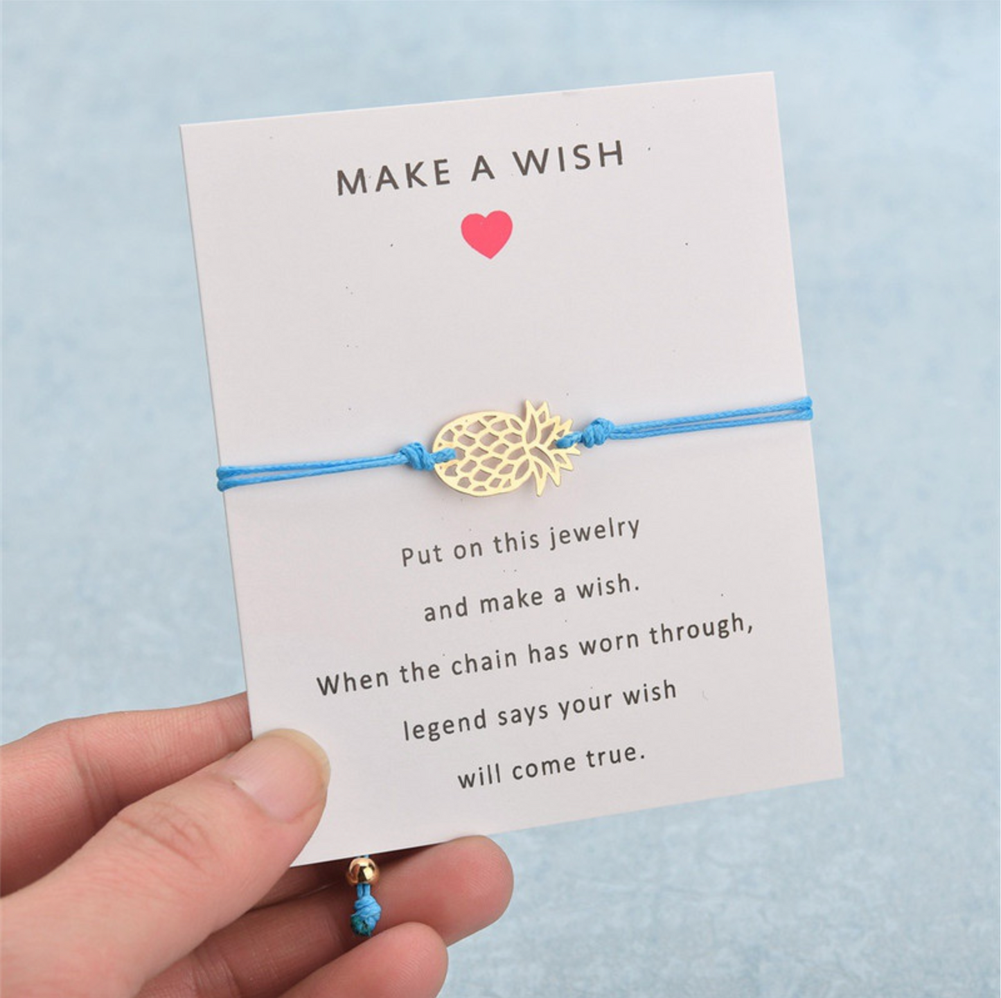 Blue Pineapple Make A Wish Brooch