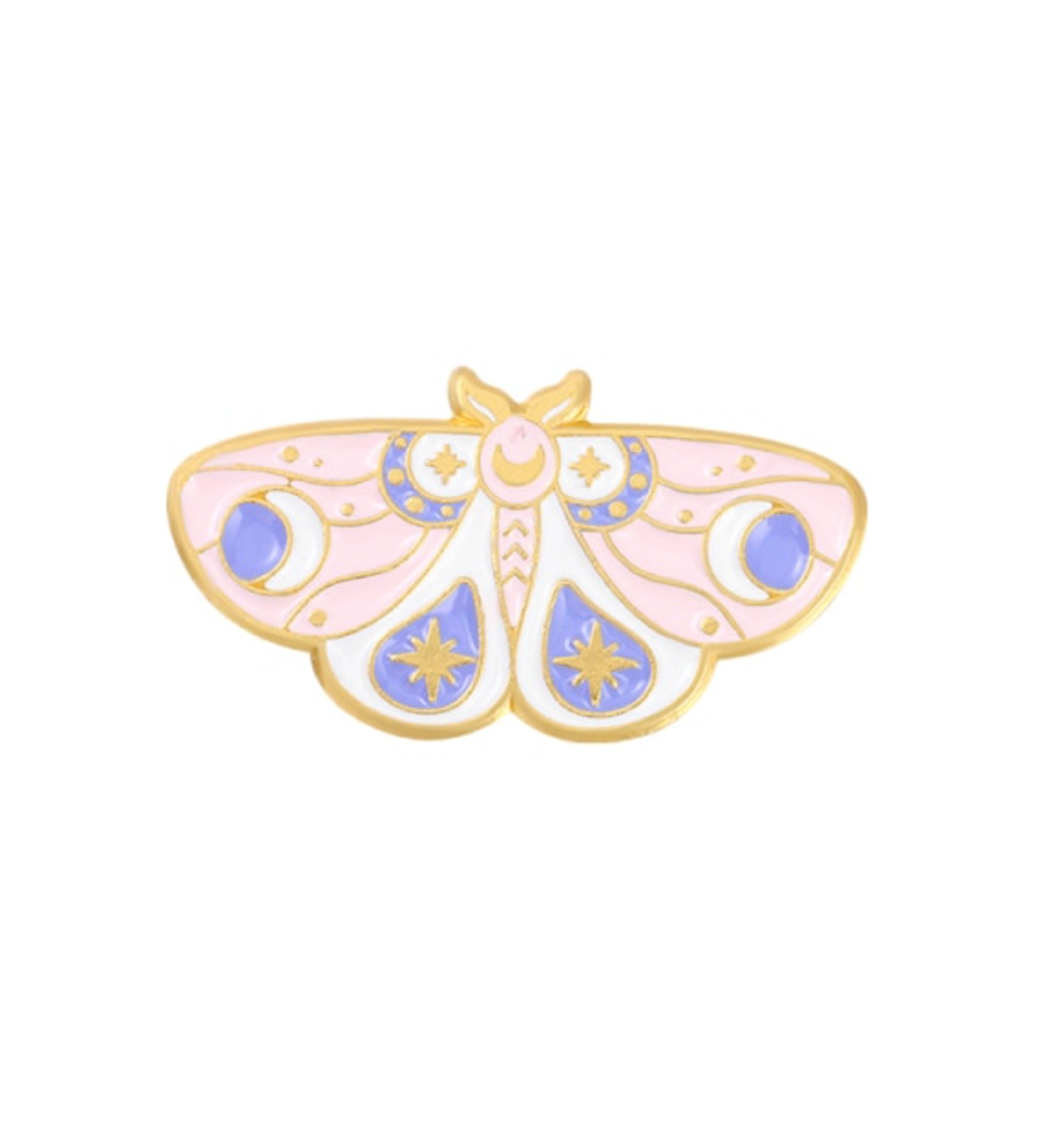 Goldtone, Pink Purple Butterfly Pin Brooch