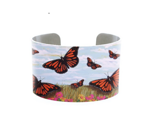 Flying Butterflies Cuff Bracelet