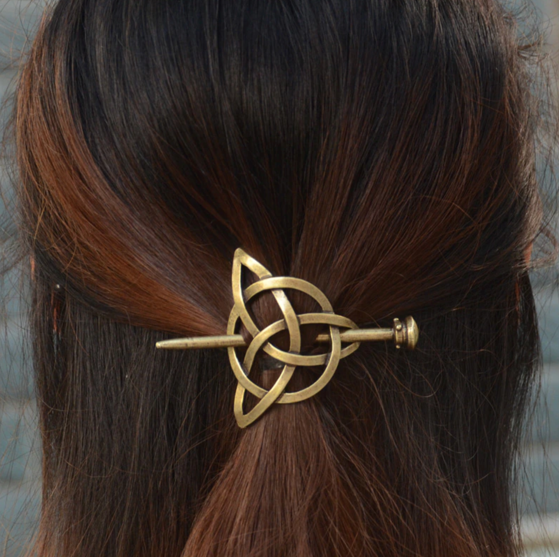 Bronze Eternity Hair Pin