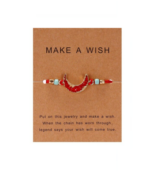 Red Moon Make A Wish Bracelet